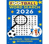 ⚽ Football Word Search 2026: 80 Exciting Puzzles - 1600 Football Words - 20 Solutions for Fans of All Ages