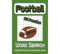 Football Word Search: 55 Puzzles for Adults, Seniors, and Teens