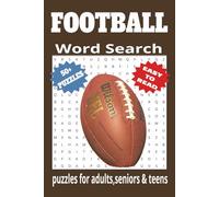 Football Word Search Puzzel Book: Word Searches with Easy-to-Read Print about Football, American Football, and More | 6x9 inches, 110 pages | 50+ ... Gifts for Vacations, Holidays and Free Times