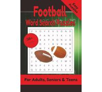 Football Word Search Puzzle: 50+ Puzzles Word Search Easy to Read about Football and More | 6x9 inches, 110 pages | Gift for Football & Sports Lover