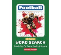 Football Word Search Puzzle Book: Easy-to-Read Puzzles Showcasing Football, Teams, and Sports | 6x9 inches, 110 pages | 50+ Challenges for Vacations and Relaxation