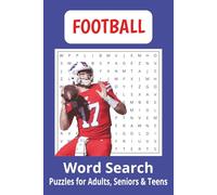 Football Word Search Puzzle Book: Football Word Search Puzzle Book: Word Searches with Easy to Read Print about Football, American Football, Sports, ... Gift for Vacations, Holidays and Free Times