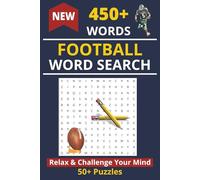 Football Word Search Puzzle Book: Football Word Search with Easy to Read Print about College and Pro Football terms....| 6x9 inches, 110 pages | 50+ ... leisure, relaxation by Proshelf Digital