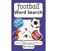 Football Word Search Puzzle Book: Word Searches with easy to read print about Football, Sports, Leisure and more | 6x9 inches, 110 pages | 50+ puzzles... gifts for vacations, holidays and free times