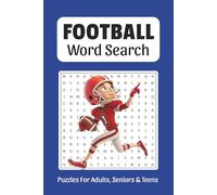 Football Word Search: Word Searches about Football, Football Players, Football Terms and More, 6x9 ,110 pages, Easy to Read Print, Solutions Included, Gift for Vacations, Holidays, and Free Times