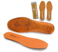 Footgel Plantillas de gel para hombre, transpirables, cómodas, estabilizadores para evitar lesiones, dolor de pies, rodilla, lumbar, naranja, talla 9 a 11