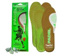 Footgel - Plantillas Padel Pack 2 Pares | Plantillas Gel Deportivas Hombre/Mujer Transpirables, Cómodas | Estabilizadoras, Previenen Lesiones, Dolores en Pies, Rodillas y Lumbares | Tallas 43 a 47