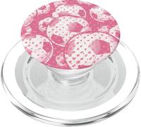 Footie Fan Love The Game Vintage Football Blush Rosa Pastel PopSockets PopGrip para MagSafe