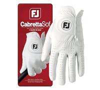 Footjoy CabrettaSof - Guantes para Hombre, Color Blanco, Talla M