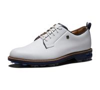 FootJoy Campo de la Serie Premiere, Zapatos de Golf Hombre, Blanco/Azul Marino, 39 EU