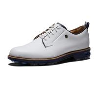 FootJoy Campo de la Serie Premiere, Zapatos de Golf Hombre, Blanco/Azul Marino, 41 EU Ancho