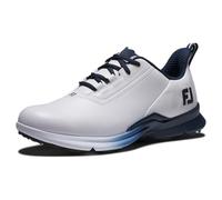 Footjoy Fj Fuel - Tenis para Hombre, Estilo de Temporada Anterior, Blanco/Blanco/Azul Marino, 39 EU