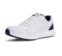 Footjoy FJ Hampton - Tenis de Golf para Hombre, Blanco/Azul Marino, Talla 11 M de Reino Unido