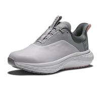 FootJoy Fj Quantum-Tenis para Mujer, Zapatos de Golf, White Grey Pink, 41.5 EU Ancho