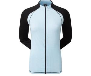 FootJoy Houndstooth Printed sudadera de mujer, black/blue houndstooth, XS