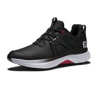 Footjoy HyperFlex - Zapatos de golf para hombre, Negro, blanco y rojo, 10 UK