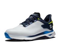 FootJoy Men's Pro|SLX Golf Shoe, White Navy Blue, 7 UK Wide
