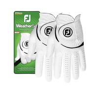 FootJoy Men's WeatherSof 2-Pack Golf Glove, White, XX-Large, Worn on Left Hand