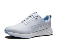 FootJoy Performa, Zapatos de Golf Mujer, Blanco, Blanco, Azul, 40 EU Ancho