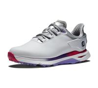 FootJoy Pro/SLX Women's, Zapatos de Golf Mujer, Blanco Plata Multi, 38 EU