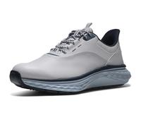 Footjoy Quantum - Tenis de Golf para Hombre, Blanco/Azul Marino/Azul, Talla 12 M de Reino Unido
