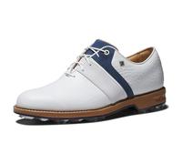 FootJoy Serie Premiere Packard LX Plataforma para Hombre, Blanco, Azul Marino, Blanco, 45 EU