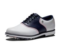 FootJoy Zapatos de golf Bel Air Series Premiere para mujer, blanco, rosado, azul marino (White/Navy/Pink), 38 EU