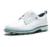 FootJoy Tenis de golf Premiere Series para hombre, Blanco/Aguamarina/Azul Pagaent, 40.5 EU