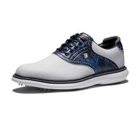 FootJoy Tradiciones, Zapatos de Golf Hombre, White Navy Multi, 41 EU