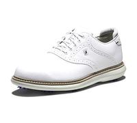 FootJoy Traditions, Zapatos de Golf Hombre, Blanco, 44 EU Ancho