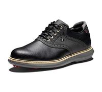 FootJoy Traditions, Zapatos de Golf Hombre, Negro, 45 EU Ancho