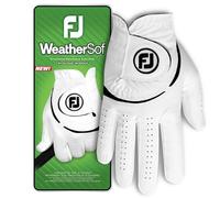 FootJoy Weathersof-Guante de Golf para Hombre, Blanco/Negro, XL