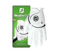 FootJoy WeatherSof - Guante de golf para hombre, color blanco, pequeño, para usar en la mano izquierda