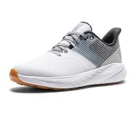FootJoy Zapatos de golf FJ Flex para mujer, Oliva jaspeado/blanco, 8