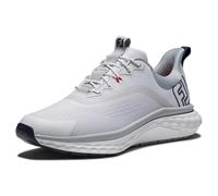 Footjoy Zapatos de Golf Fj Quantum para Hombre, Blanco/Blanco/Gris, 42.5 EU