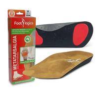 Footlogics - Plantillas ortopédicas de 3/4 de longitud con aumento integrado para dolor de bola de pie, neuroma de Morton, pies planos, metatarsalgia, par, XL