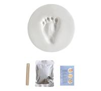 Footprint Kit - 5.9 inch Bаby Keepsake Clay | Food-Grade Safe Souvenir - Easy Impression Mud for Newbоrn Handprints Pawprints and Priceless Memory DIY Craft Project