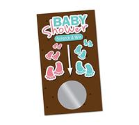 Footprints Baby Shower - Tarjetas de rascar (30 unidades) - Entradas para ducha de bebé para niños y niñas - Suministros para fiesta de ducha, entradas para rifas para baby shower