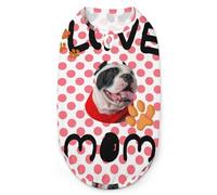 Footprints Dog Wave Dot Ropa para Mascotas Cachorro Chaleco para Mascotas Moda Chaqueta para Perros pequeños y medianos M