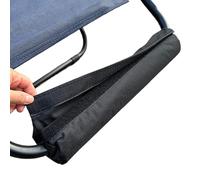Footrest Chair Cushion, Lightweight Foot Rest Pad, Travel Footrest Cushion, Reusable Foam Leg for Camping, Backyard Relaxation, 15.75x3.15 inches, Black