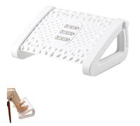 Footrest Under Desk - Adjustable Footrest Under Desk | 6 Heights Adjustable Foot Rest | Footstool Foot Pedal Under The Workbench | Ergonomic Tilted Foot Stool with Massage Rolleror Home,