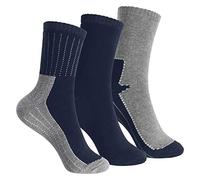 Footstar Calcetines de rizo para niños con diseño (3 pares o 6 pares) Calcetines cálidos con efecto térmico, Marina De Guerra (3, 27-30