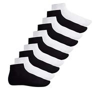 Footstar SNEAK IT! 10 Pares Calcetines Cortos Unisex - Black/White 39/42