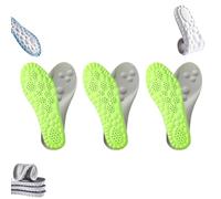 Footstr Insoles 4D Cloud Technology Sweat-Absorbentsports Insole with Arch Support 2025New Cloud Cushion Memory Foam Arch Support Insoles for Men Women (3Pair-A,43-44)