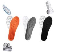 Footstr Insoles 4D Cloud Technology Sweat-Absorbentsports Insole with Arch Support 2025New Cloud Cushion Memory Foam Arch Support Insoles for Men Women (3Pair-E,43-44)
