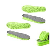 Footstr Insoles, Ultralight Memory Foam Shock Absorption Insoles, 4d Elastic Cloud Soles Lightweight Insole with Arch Support, For Sports, Running, Breathable, Sweat-Absorbing (2pcs-Green,39-40)