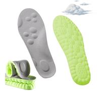 Footstr Insolex - Footstr Insoles for Heel Pain - 4d Soft Memory Foam Cushioning Sports Cloud Insoles - U-Shape Memory Foam Insole's - Footstr Insole Youth - For Flat Feet (Green, 43-44)