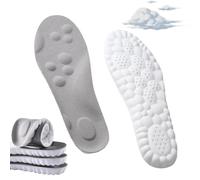 Footstr Insolex - Footstr Insoles for Heel Pain - 4d Soft Memory Foam Cushioning Sports Cloud Insoles - U-Shape Memory Foam Insole's - Footstr Insole Youth - For Flat Feet (Gray, 35-36)