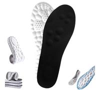 Footstr - Plantillas para hombres y mujeres, soporte de arco de espuma viscoelástica 4D, plantillas transpirables de absorción de impactos para zapatos (2 unidades, C, 48)