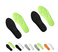 Footstr - Plantillas para hombres y mujeres, soporte de arco de espuma viscoelástica 4D, plantillas transpirables de absorción de impactos para zapatos (2 unidades, D, 48)